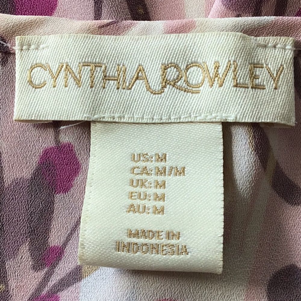 Cynthia Rowley Lavender Floral Blouse - Picture 8 of 10